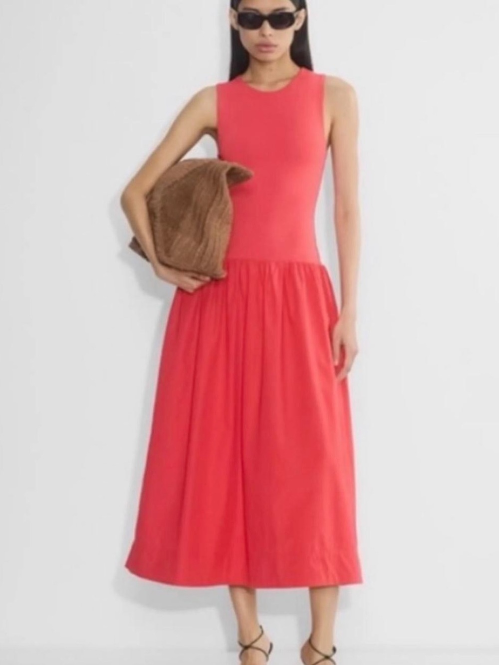Aritzia Worldly Poplin Dress